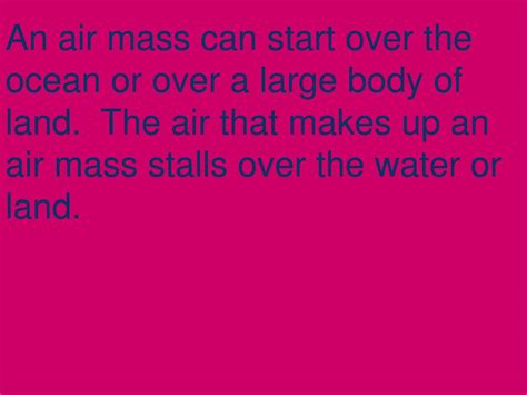 PPT - Lesson 26 What is an air mass? PowerPoint Presentation, free ...