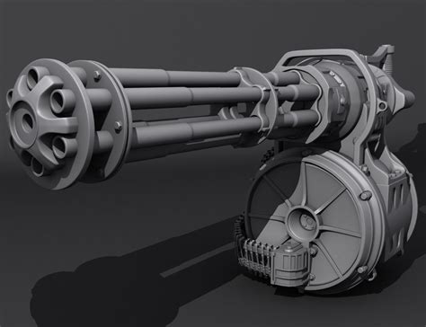 Fallout 4 - Minigun — polycount