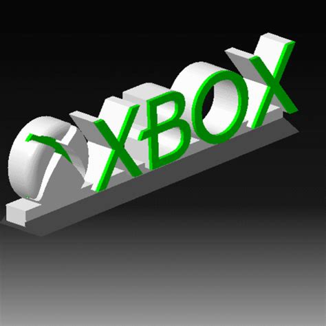 Download STL file XBOX Logo Stand Sign Deco • 3D printer object ・ Cults