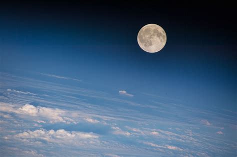 Moon seen from the International Space Station | Earth Blog