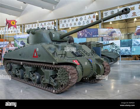 M4 Sherman-Panzer im Panzermuseum in Bovington, England Stockfoto, Bild ...