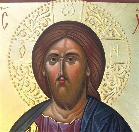 Jesus icon orthodox, Christ icon, hand painted icon, Byzantine icon ...