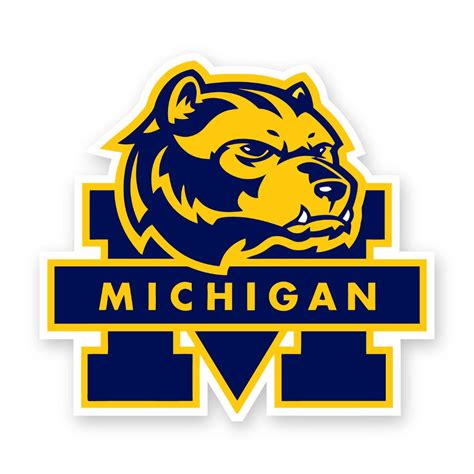 Michigan Wolverines Mascot Precision Cut Decal / Sticker