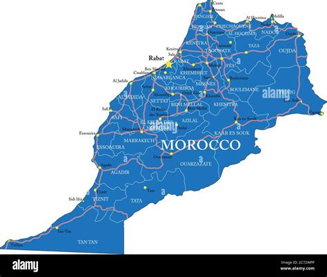 pañuelo de papel Rechazado Calma carte routes maroc détaillée asignar ...