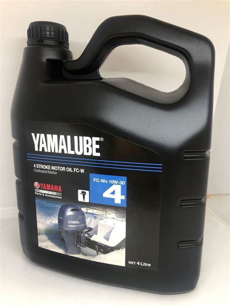 YAMAHA Genuine Yamalube 4 Stroke Outboard Motor Oil 10W-30 4 Litre *NEW ...