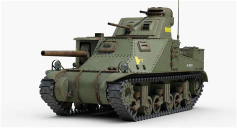 ww2 m3 lee tank tracks 3d model