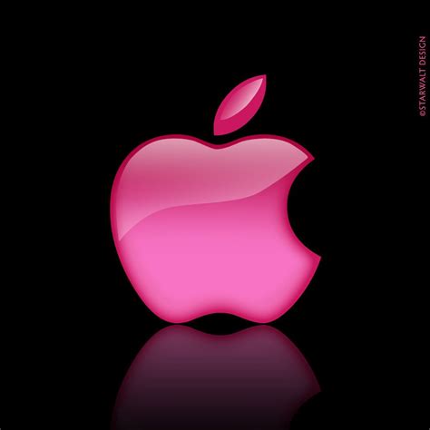 Pink Apple Logo Wallpaper