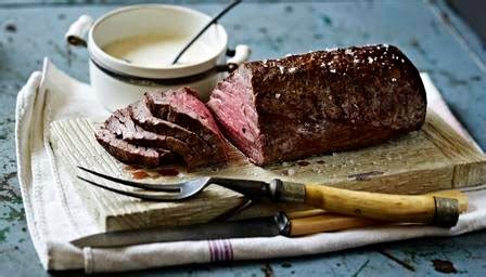 Mary Berry Roast fillet of beef with roasted garlic and mustard cream