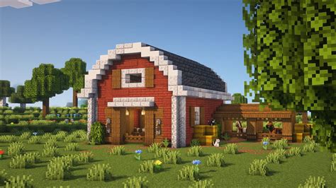 How to build a barn in Minecraft