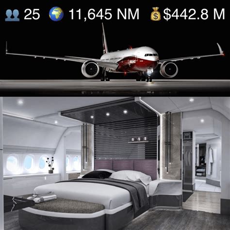 Inside the world's most expensive Boeing 777X BBJ private jet costing ...