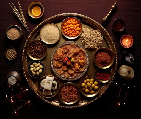 Premium AI Image | Diwali Thali