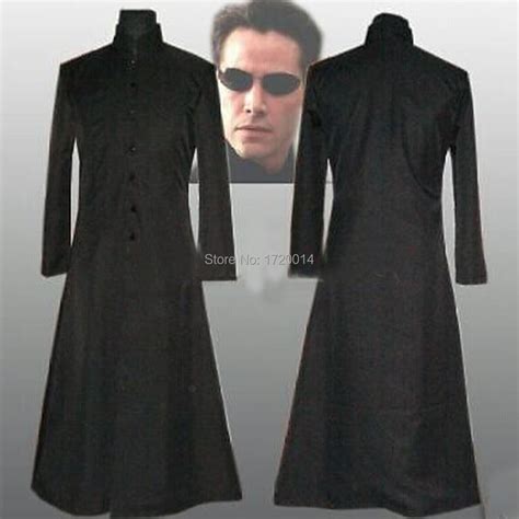 The Matrix Keanu Reeves Neo Uniform Clothes Windbreaker Coat Handsome ...