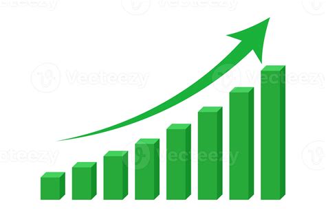 bar graph growth and up arrow 13743844 PNG