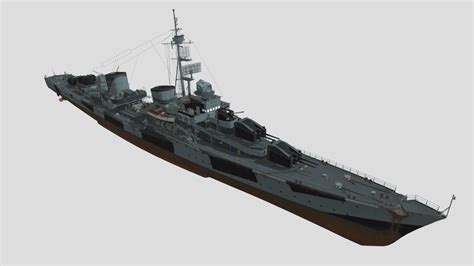 German Destroyer Z-57 - Download Free 3D model by 全斗焕 (@lxyun_2 ...