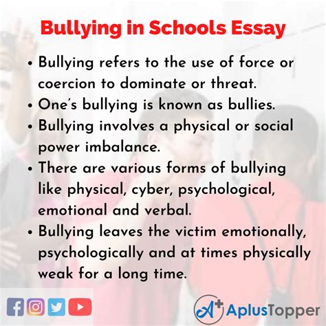 Essay About Bullying In High School – Telegraph