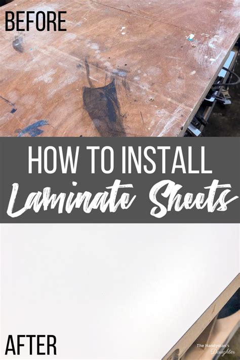 How to Cut and Install Laminate Sheets - The Handyman's Daughter