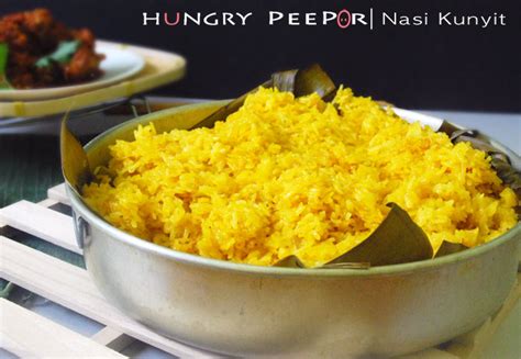 A Dish Of Indonesian Yellow Rice Called Nasi Kunyit | Hungry Peepor