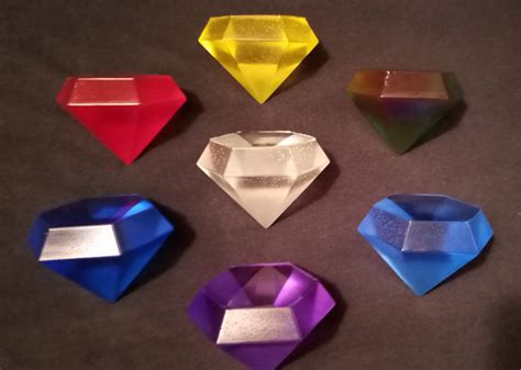 Sonic Chaos Emeralds Papercraft