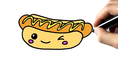 Hot Dog Drawing at GetDrawings | Free download