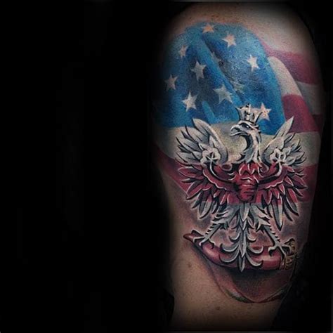 60 Polish Eagle Tattoo Designs For Men - Coat Of Arms Ink