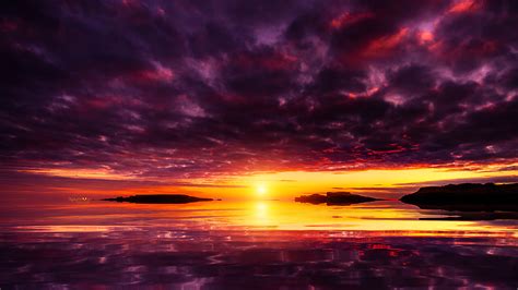 1920x1200 Fiery Sunset 4k 1080P Resolution ,HD 4k Wallpapers,Images ...