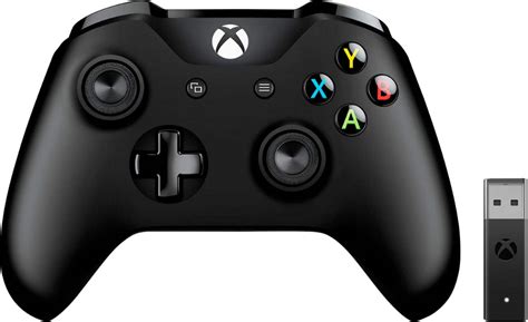 Microsoft Xbox Wireless Controller + Wireless Adapter Windows 10 Black ...