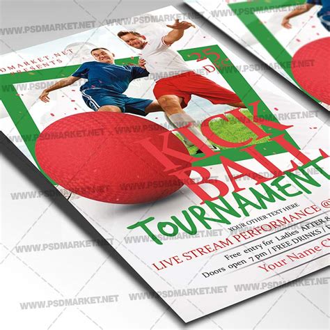 Download Kickball Tournament PSD Template Flyer | PSDmarket