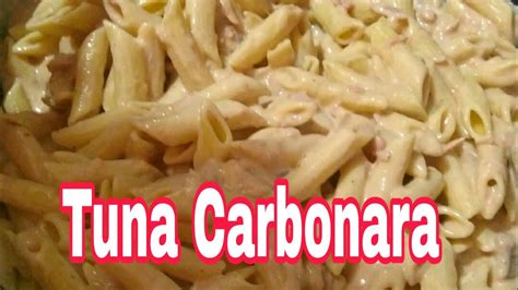 Tuna Carbonara Pasta Recipe - YouTube