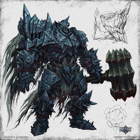 Iron golem, Anatolii Leoshko | Character art, Fantasy armor, Creature ...