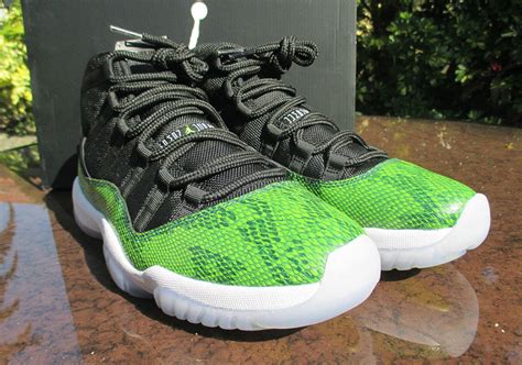 Air Jordan 11 Green Snakeskin Sample - Sneaker Bar Detroit