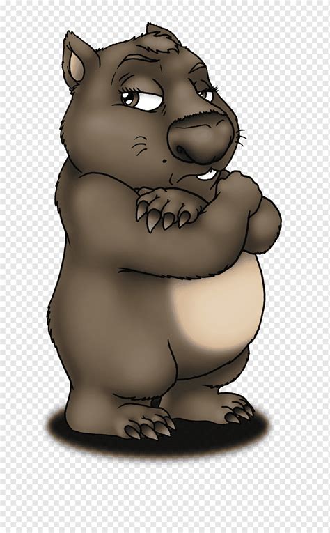 Cute Wombat Cartoon