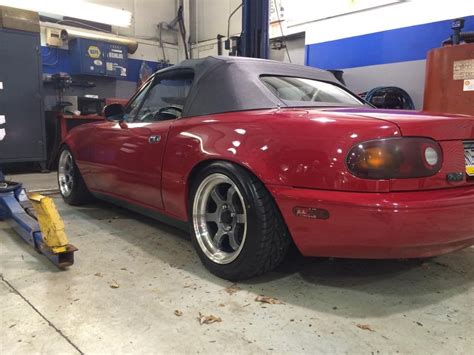 Got some new wheels and dialed in the meaty fitment on the Miata : Stance