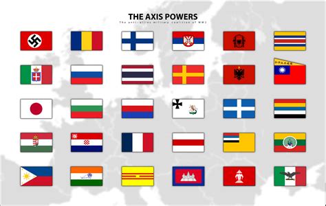 Axis Powers Ww2 Flags