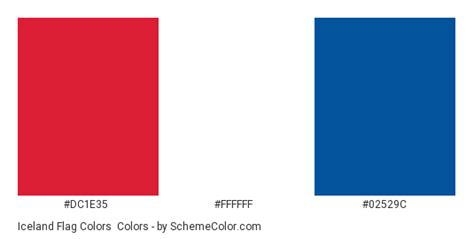 Iceland Flag Colors » Country Flags » SchemeColor.com