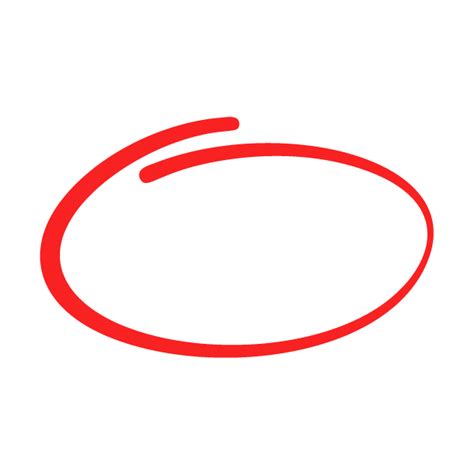 Red hand drawn circle | royalty free element