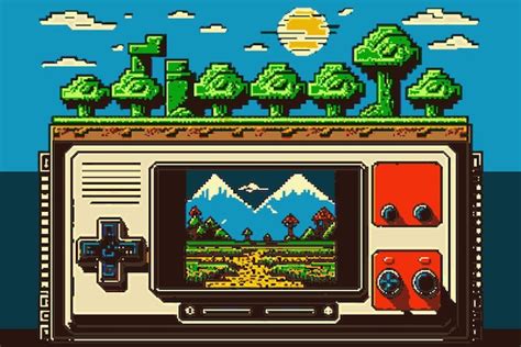 Premium Photo | Retro 8-Bit Super Mario Console Game Background High ...