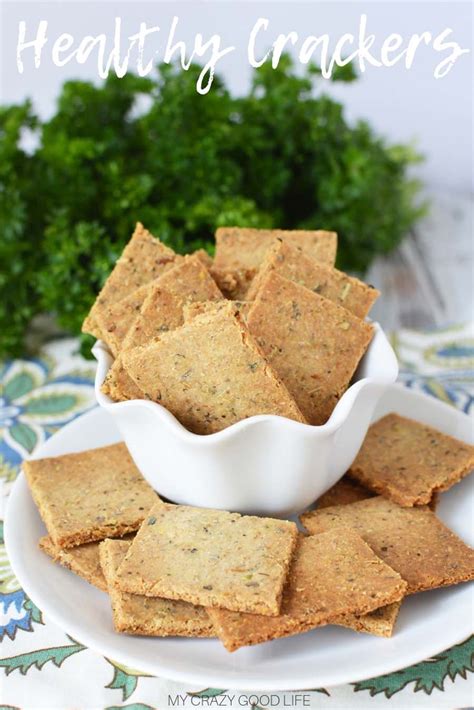 Healthy Cracker Recipe - Herb Crackers : My Crazy Good Life