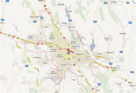 iasi Map - Romania