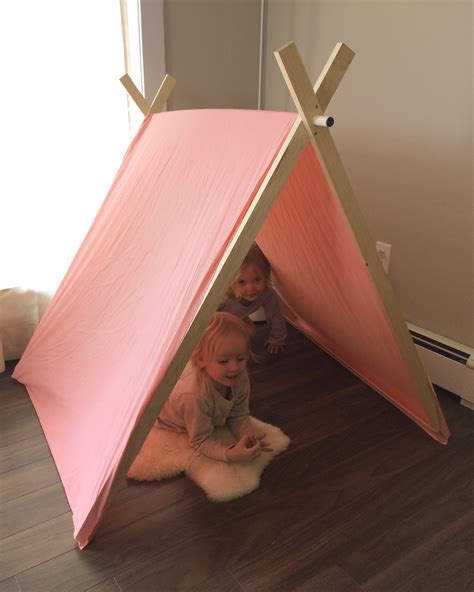 $16 DIY Play Tent | Diy kids tent, Diy tent, Play tent diy