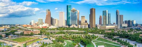 Aerial Houston Skyline Panorama 6017