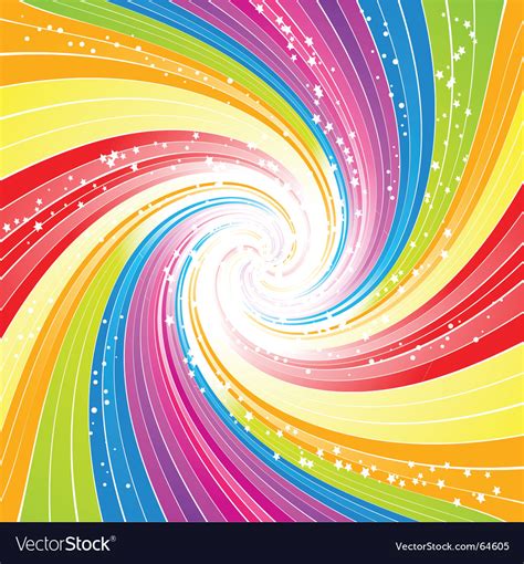 Rainbow swirl background Royalty Free Vector Image