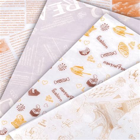 Wax Paper Sheets Food Gosear 50 Sheets Oilpoof Food Wax Paper Candy ...