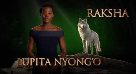 Meet Mowgli's wolf mother Raksha voiced by Lupita Nyong'o in THE JUNGLE ...