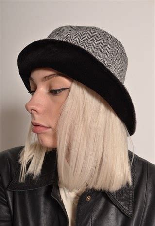 Vintage 90s Bucket Hat in Herringbone | Style of the Salvaged | ASOS ...