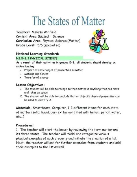 Grade 8 Science Lesson 8