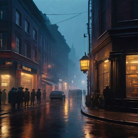 Busy Cyberpunk Street painted by rembrandt foggy w by mmsopen3 on ...