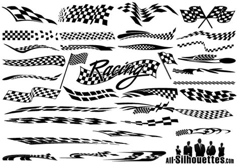 Free Vector Racing Flags