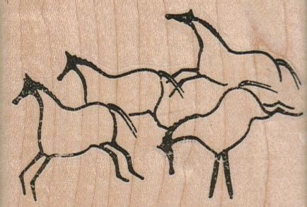 Horse Cave Paintings 3 x 2 | VivaLasVegaStamps Online | Cave paintings ...