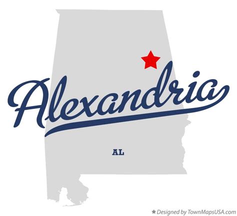 Map of Alexandria, AL, Alabama