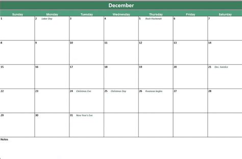 Calendar Templates For Excel - Printable Template Calendar